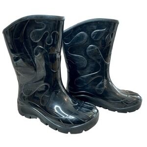 Skeeper Black Waterproof Rubber‎ Rainboots 25 Toddler 9 Outdoor Kids